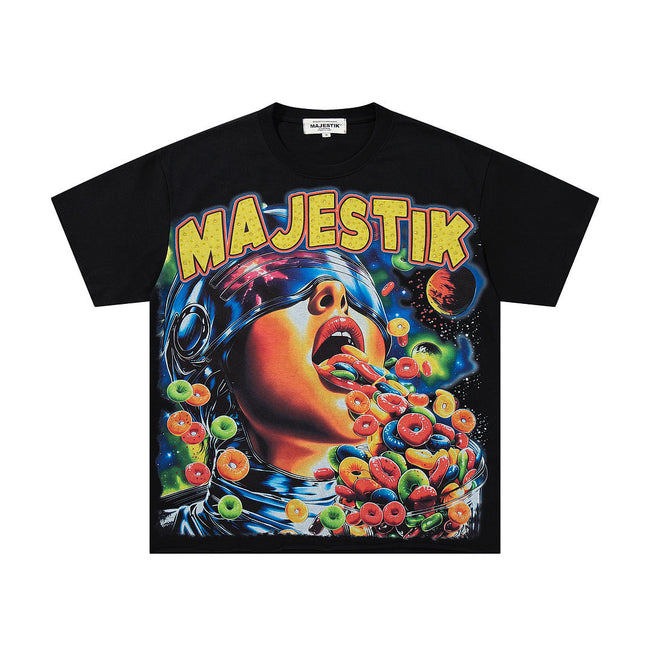 Majestik “Cereal Cosmic” Rhinestone Graphic Tee Hover Image