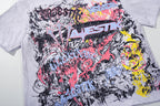 Majestik “Chaos Graffiti” Abstract Rhinestone Vintage Tee