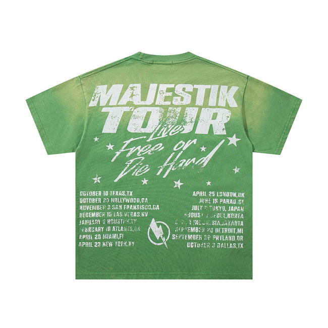Majestik “Luxury Culture” Yacht Vintage Tee（Green） Main Image