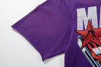 Majestik “Sound League & Sports” Special Edition Rhinestone Vintage Tee（Purple）