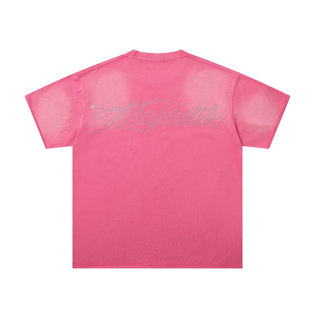 Majestik “Soul & Light in Darkness” Vintage Tee（Pink） Main Image