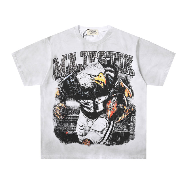 Majestik “Gridiron Eagle” Vintage White Tee Hover Image