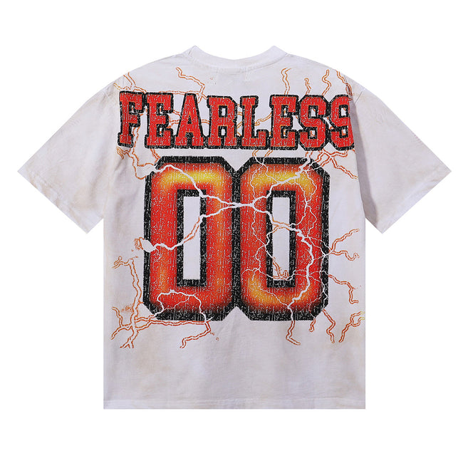 Majestik “The World” Football Bear Rhinestone Vintage Tee Main Image