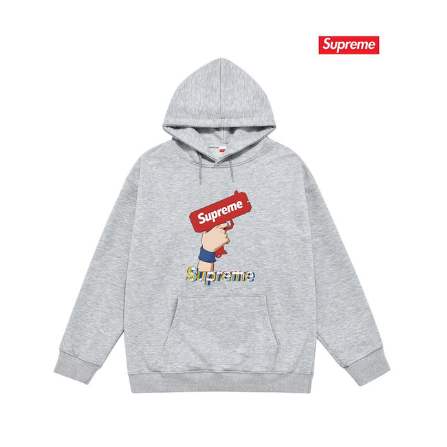 Cross border high version trendy brand Supreme letter printed hooded sweatshirt jacket, classic BOX looped hoodie for men and women (57) Hover Image