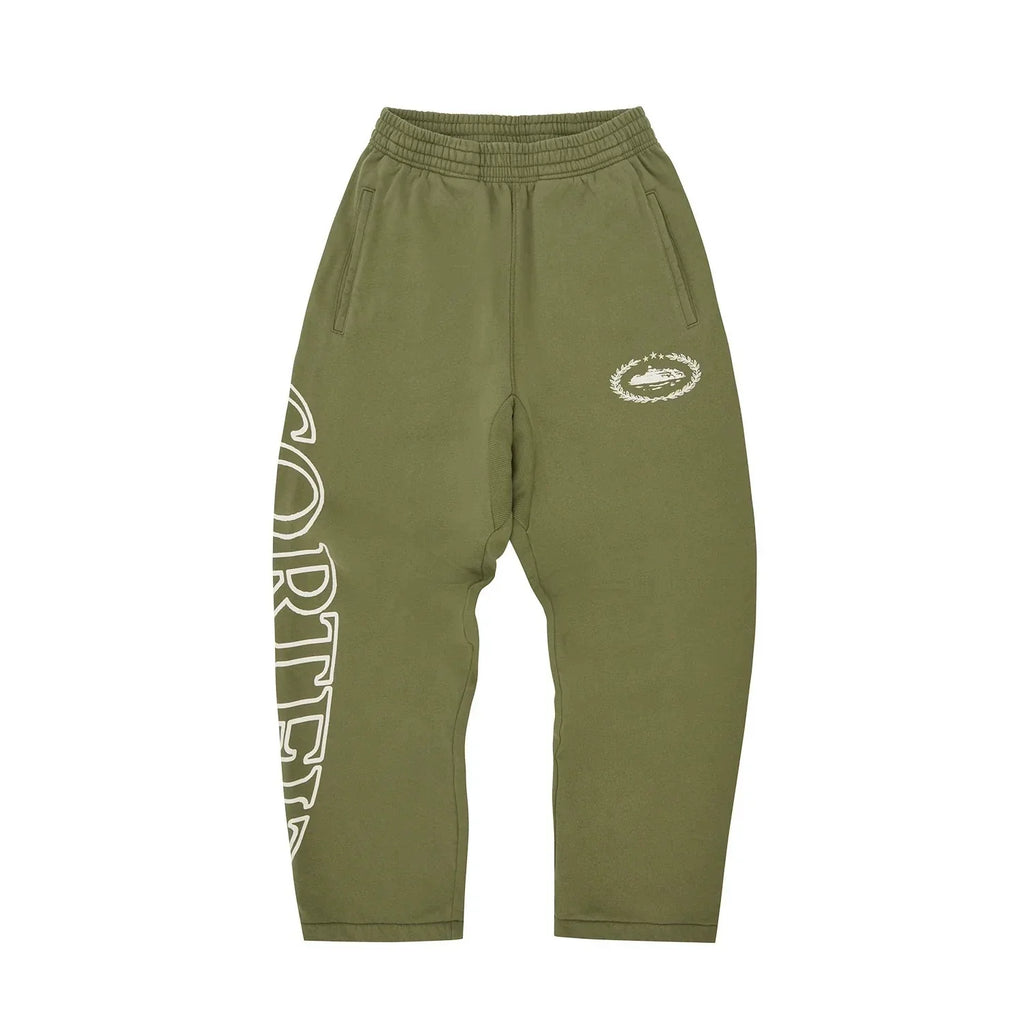 Corteiz Devil's Island Y2K zip knit hoodie set featuring European and American celebrities, hip-hop men's high street casual thick cotton pants trend (3)