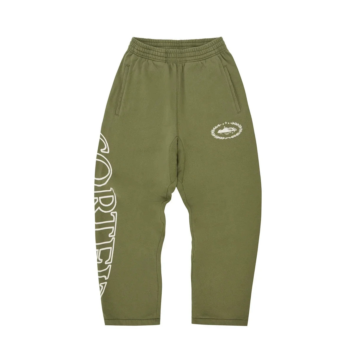 Corteiz Devil's Island Y2K zip knit hoodie set featuring European and American celebrities, hip-hop men's high street casual thick cotton pants trend (3)