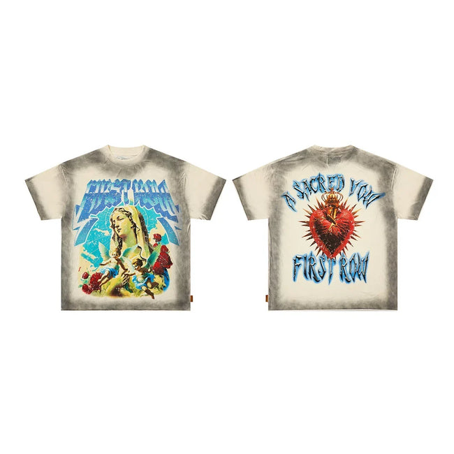 First Row “A Sacred Vow” Madonna & Sacred Heart Vintage Tee Hover Image