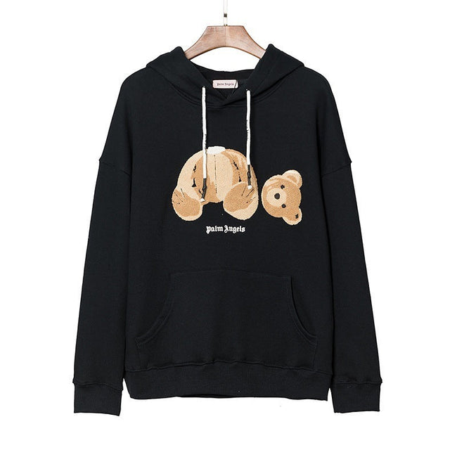 Palm Angels Classic Bear Hoodie - Black Hover Image