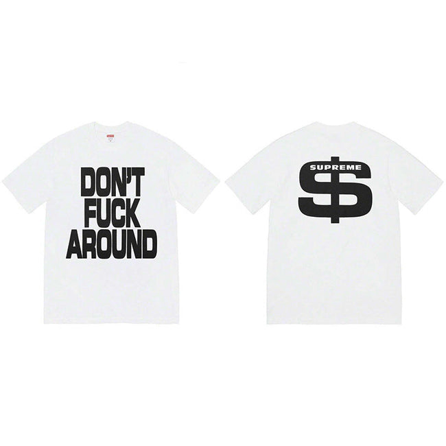 Heavy Cross border Trendy Supreme Letter Printed T-shirt BOX Round Neck Short Sleeve Men's and Women's Loose Casual T-shirt Men's and Women's (20) Hover Image