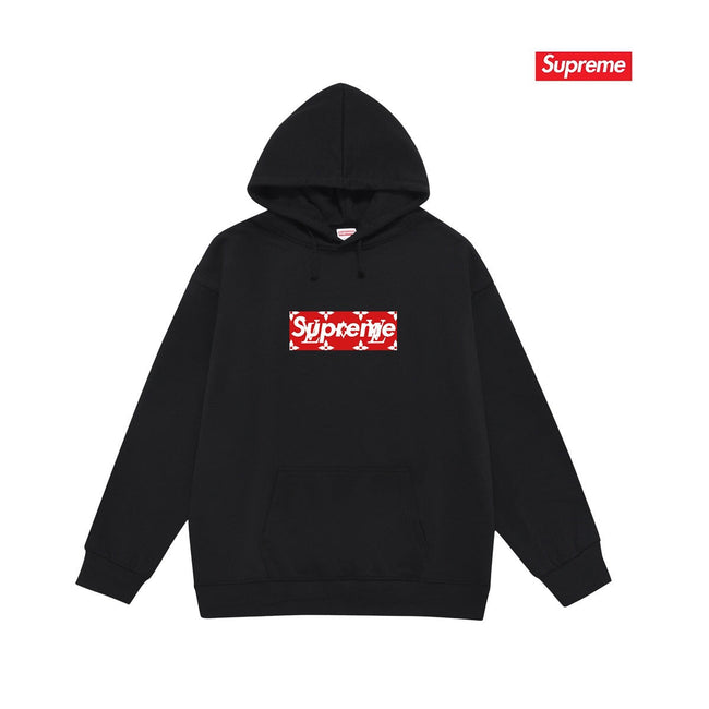 Cross border high version trendy brand Supreme letter printed hooded sweatshirt jacket, classic BOX looped hoodie for men and women (19) Hover Image