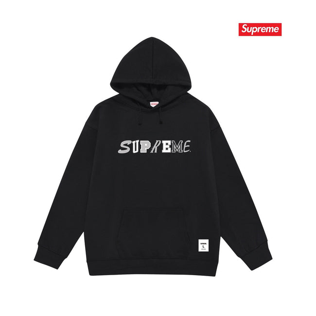 Cross border high version trendy brand Supreme letter printed hooded sweatshirt jacket, classic BOX looped hoodie for men and women (49) Hover Image