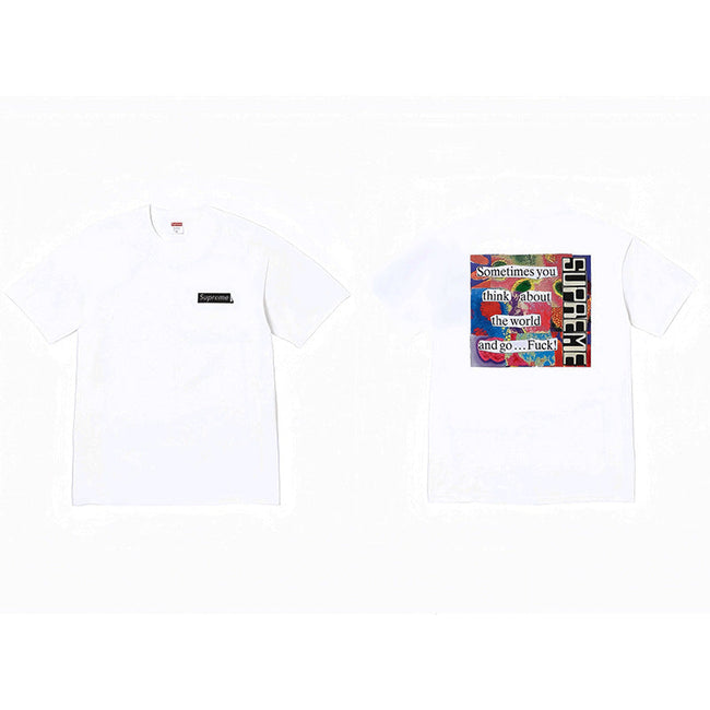 Heavy Cross border Trendy Supreme Letter Printed T-shirt BOX Round Neck Short Sleeve Men's and Women's Loose Casual T-shirt Men's and Women's (1) Hover Image