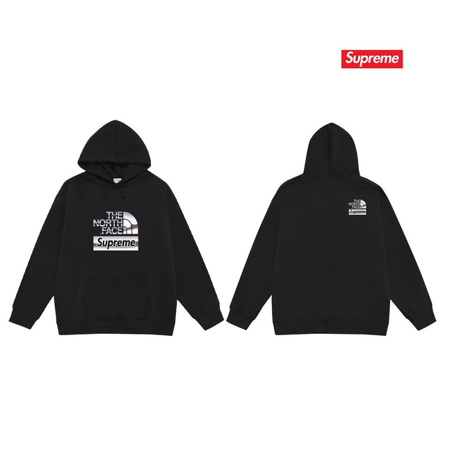 Cross border high version trendy brand Supreme letter printed hooded sweatshirt jacket, classic BOX looped hoodie for men and women (16) Hover Image