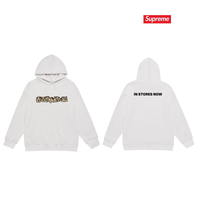 Cross border high version trendy brand Supreme letter printed hooded sweatshirt jacket, classic BOX looped hoodie for men and women (2) Hover Image