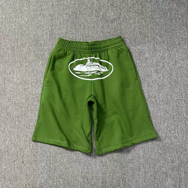 High version CORTEIZ Devil Island printed casual shorts, high street American sports loose men's and women's five quarter pants ins (7) Hover Image