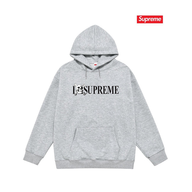 Cross border high version trendy brand Supreme letter printed hooded sweatshirt jacket, classic BOX looped hoodie for men and women (36) Hover Image
