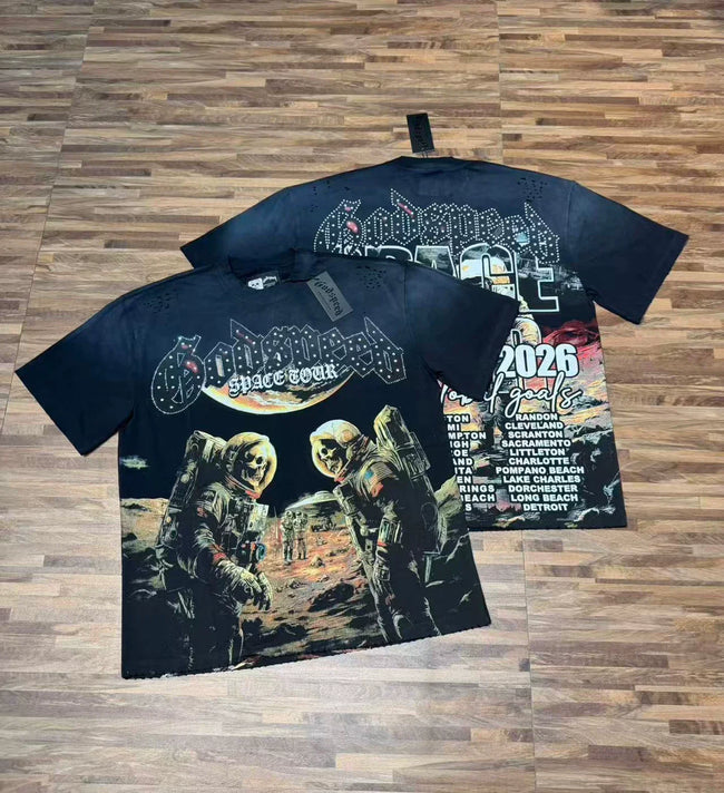 Godspeed Vintage Street Culture Graphic T-Shirt – Black Hover Image
