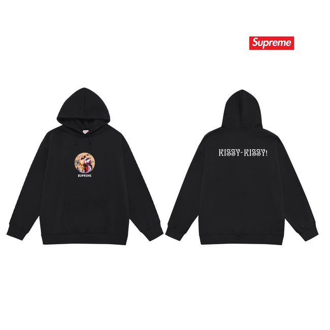 Cross border high version trendy brand Supreme letter printed hooded sweatshirt jacket, classic BOX looped hoodie for men and women (61) Hover Image