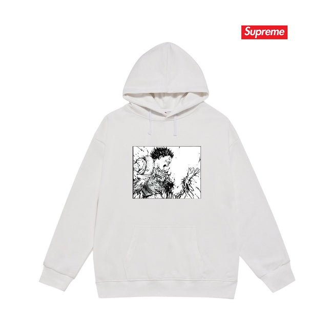 Cross border high version trendy brand Supreme letter printed hooded sweatshirt jacket, classic BOX looped hoodie for men and women (41) Hover Image