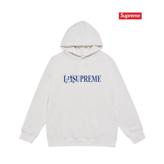 Cross border high version trendy brand Supreme letter printed hooded sweatshirt jacket, classic BOX looped hoodie for men and women (35) Hover Image