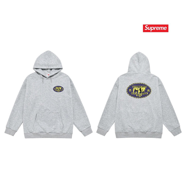Cross border high version trendy brand Supreme letter printed hooded sweatshirt jacket, classic BOX looped hoodie for men and women (66) Hover Image
