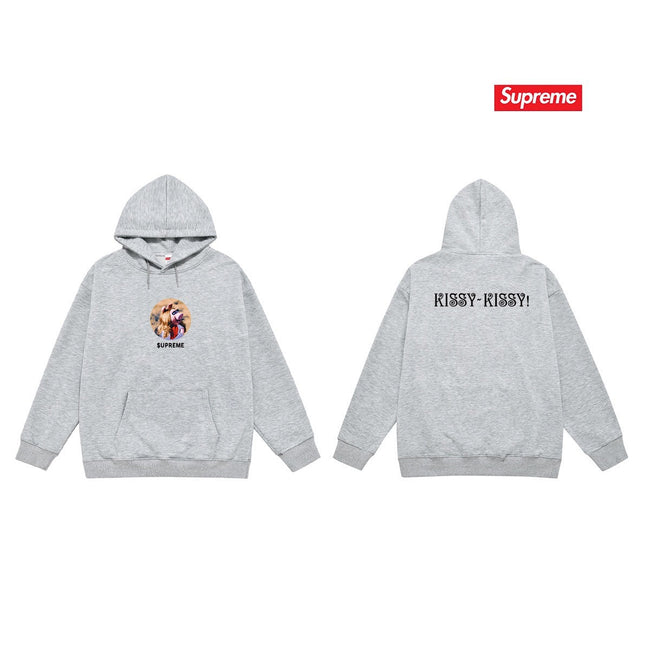 Cross border high version trendy brand Supreme letter printed hooded sweatshirt jacket, classic BOX looped hoodie for men and women (63) Hover Image
