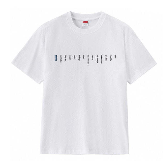 Cross border supply, foreign trade wholesale, trendy brand Supreme, short sleeved American BOX, classic 240g top, T-shirt with half sleeves, 10 (37) Hover Image
