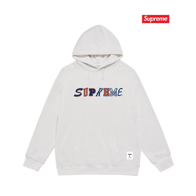 Cross border high version trendy brand Supreme letter printed hooded sweatshirt jacket, classic BOX looped hoodie for men and women (50) Hover Image