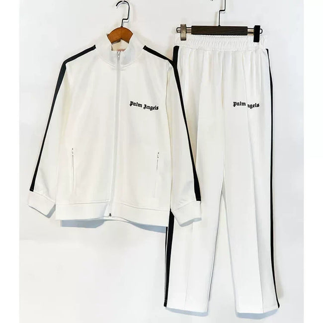 Palm Angels Classic Track Jacket & Pants Set - White/Black Hover Image