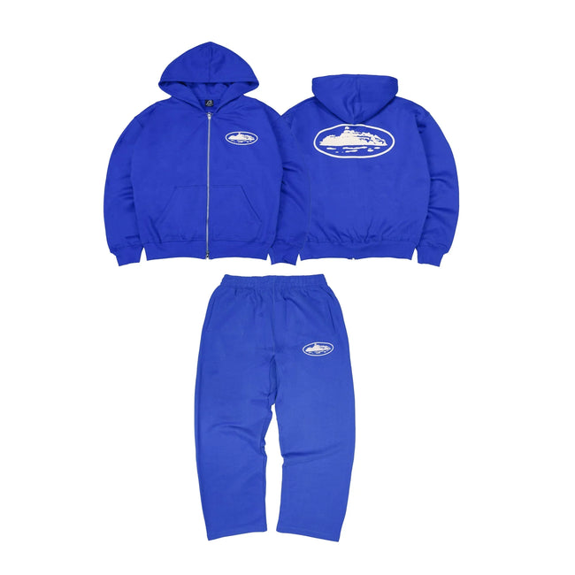 CORTEIZ Devil's Island Coat BOXY Short Wide Hoodie BAGGY Pants Hoodie Set American Hip Hop (16) Hover Image
