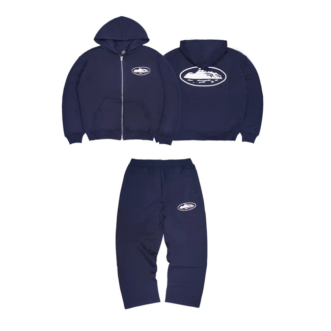 CORTEIZ Devil's Island Coat BOXY Short Wide Hoodie BAGGY Pants Hoodie Set American Hip Hop (15) Hover Image