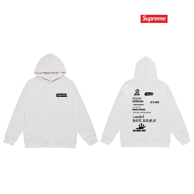 Cross border high version trendy brand Supreme letter printed hooded sweatshirt jacket, classic BOX looped hoodie for men and women (14) Hover Image