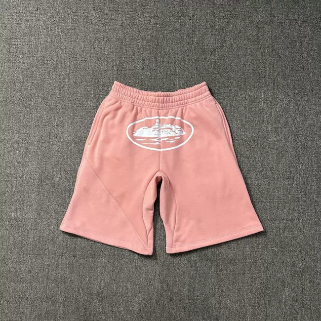 High version CORTEIZ Devil Island printed casual shorts, high street American sports loose men's and women's five quarter pants ins (9) Hover Image