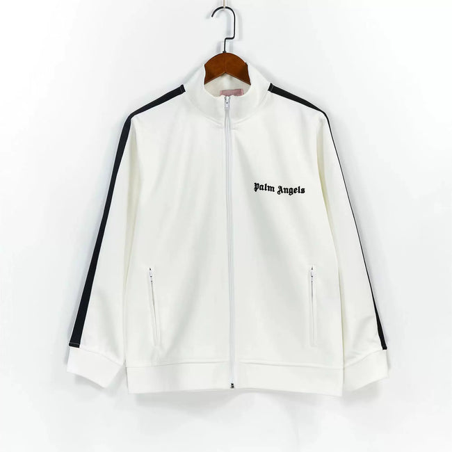Palm Angels Classic Track Jacket - White/Black Hover Image