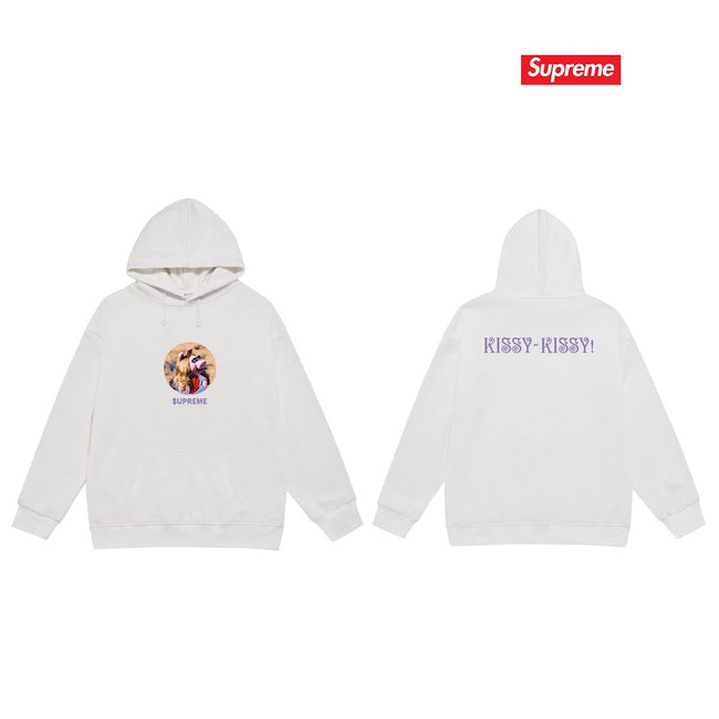 Cross border high version trendy brand Supreme letter printed hooded sweatshirt jacket, classic BOX looped hoodie for men and women (62) Hover Image