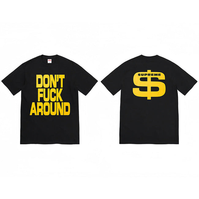 Heavy Cross border Trendy Supreme Letter Printed T-shirt BOX Round Neck Short Sleeve Men's and Women's Loose Casual T-shirt Men's and Women's (21) Hover Image
