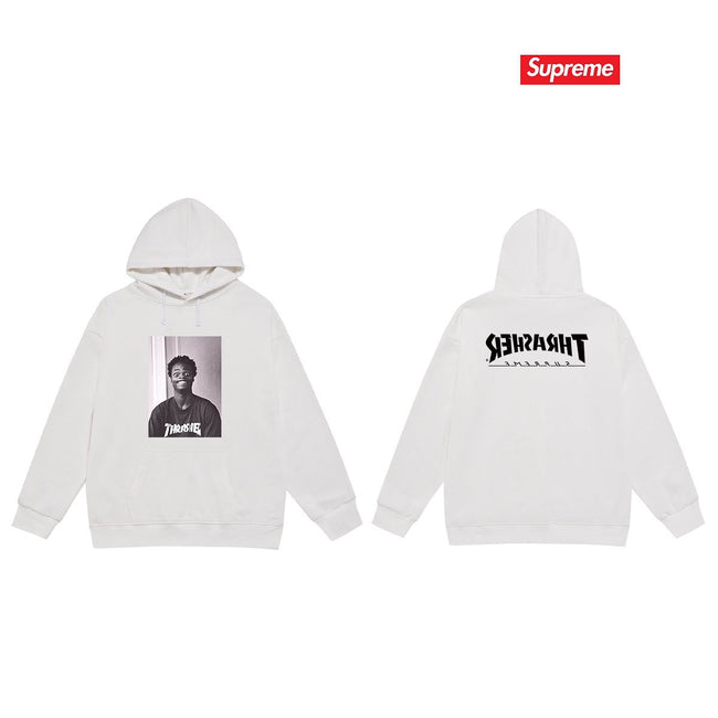 Cross border high version trendy brand Supreme letter printed hooded sweatshirt jacket, classic BOX looped hoodie for men and women (71) Hover Image