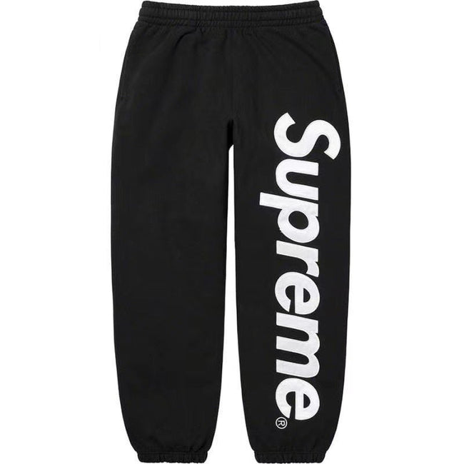 SUPREME Trendy SWEATPANTS Street Street Trendy Men's Loose Velvet Waist Pants Leg Tight Sports Pants Casual (4) Hover Image