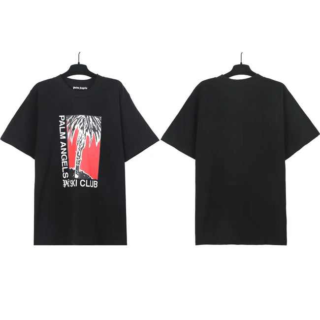 Palm Angels Ski Club Framed Palm Graphic T-Shirt - Black Hover Image