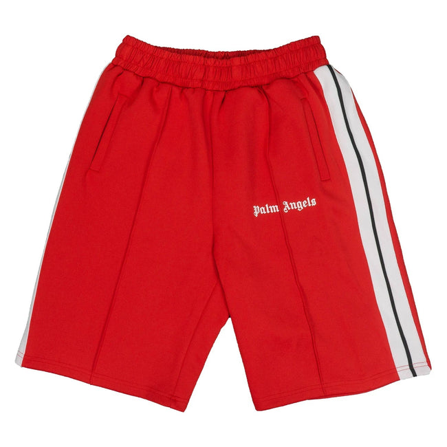 Palm Angels Classic Track Shorts - Red/White Hover Image