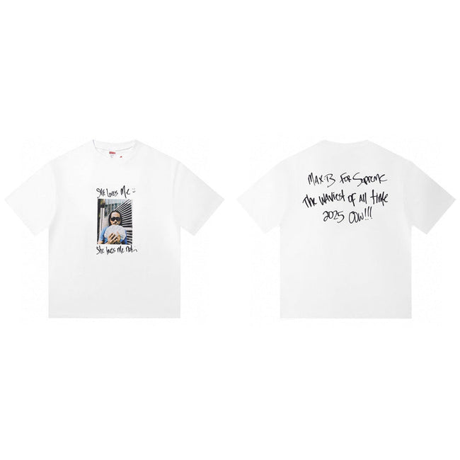 Cross border supply, foreign trade wholesale, trendy brand Supreme, short sleeved American BOX, classic 240g top, T-shirt with half sleeves, 10 (7) Hover Image