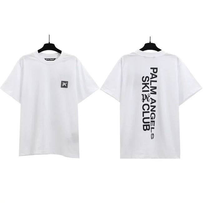 Palm Angels Ski Club Graphic T-Shirt - White/Black Hover Image