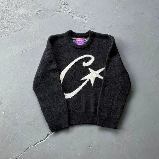 Corteiz Vibe European American cross-border personalized street Y2K loose pullover sweater round neck knit sweater ins (1) Hover Image