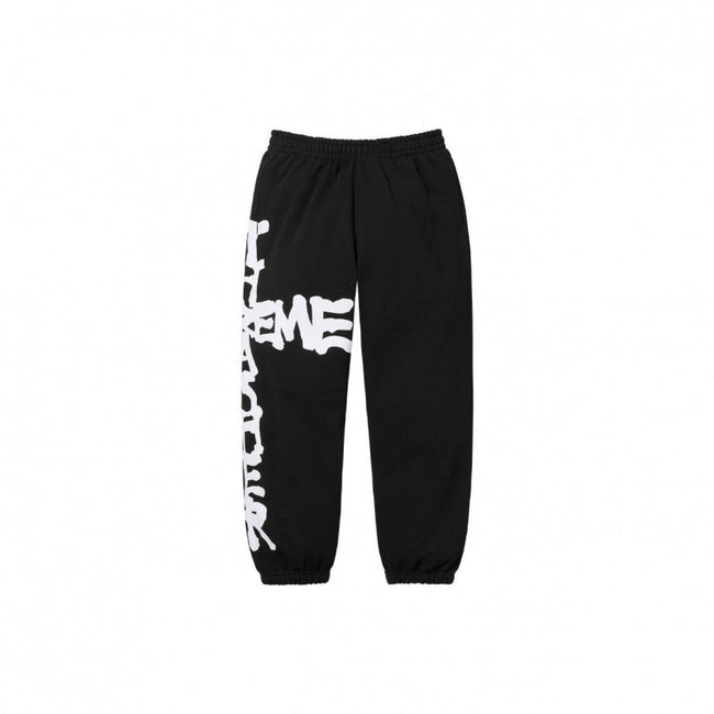 SUPREME Trendy SWEATPANTS Street Street Trendy Men's Loose Velvet Waist Pants Leg Tight Sports Pants Casual (18) Hover Image