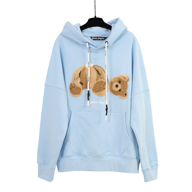 Palm Angels Classic Bear Hoodie - Light Blue Hover Image