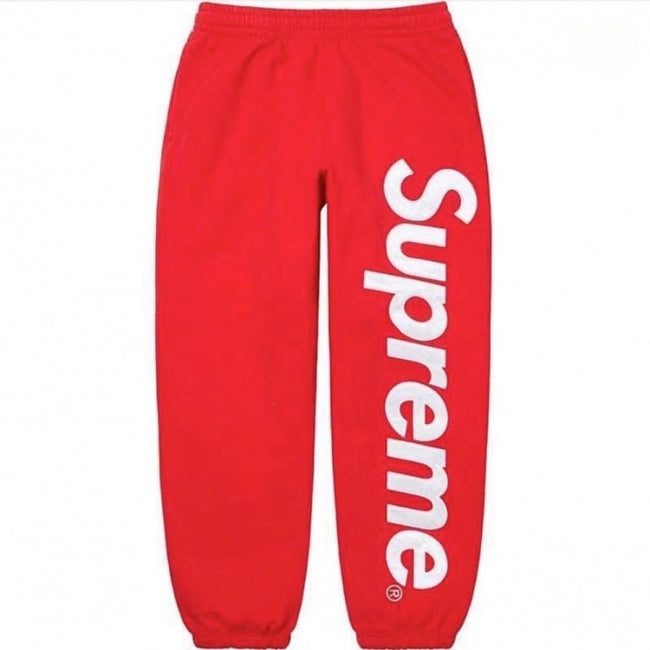 SUPREME Trendy SWEATPANTS Street Street Trendy Men's Loose Velvet Waist Pants Leg Tight Sports Pants Casual (8) Hover Image