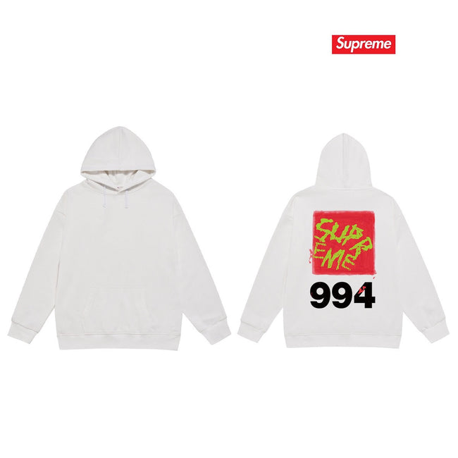 Cross border high version trendy brand Supreme letter printed hooded sweatshirt jacket, classic BOX looped hoodie for men and women (8) Hover Image