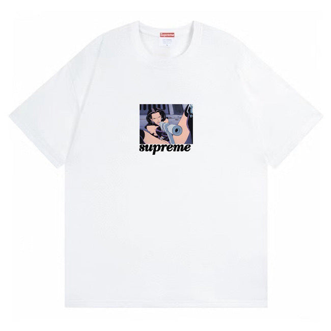 跨境供货外贸批发潮牌supreme短袖美式BOX经典240克上衣T恤半袖7 (19) Hover Image