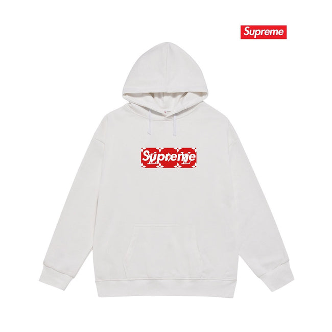 Cross border high version trendy brand Supreme letter printed hooded sweatshirt jacket, classic BOX looped hoodie for men and women (20) Hover Image