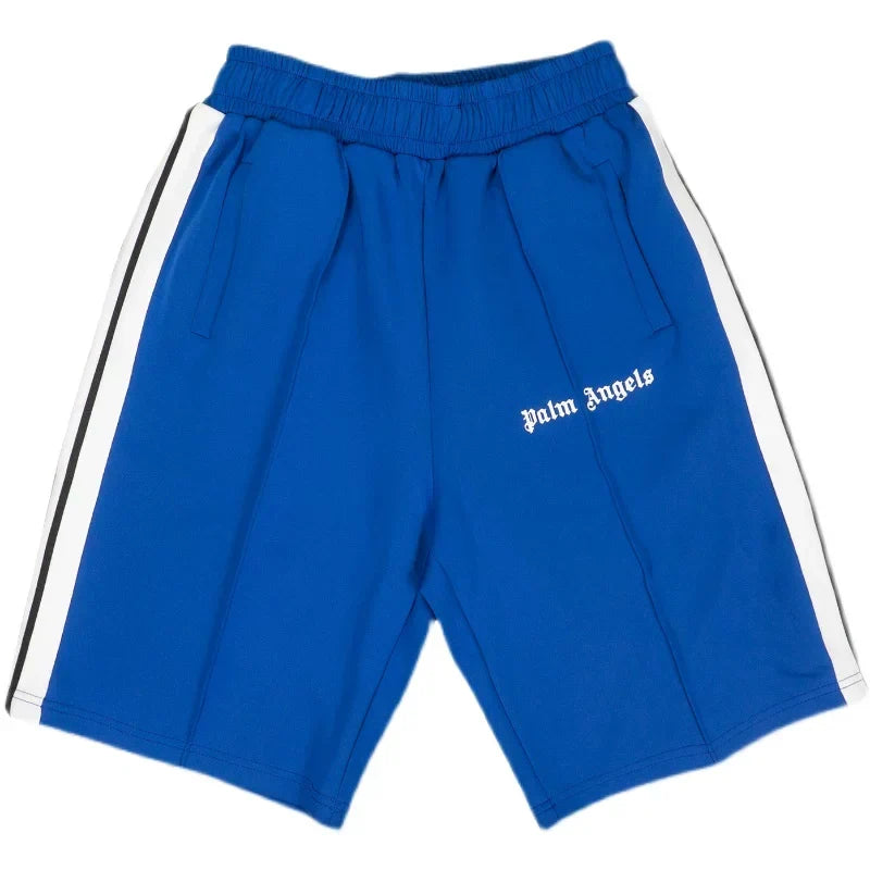 Palm Angels Classic Track Shorts - Blue/White